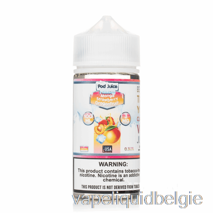 Vape Smaken Bevriezen Mango Aardbei Drakenfruit - Peulensap - 100ml 0mg